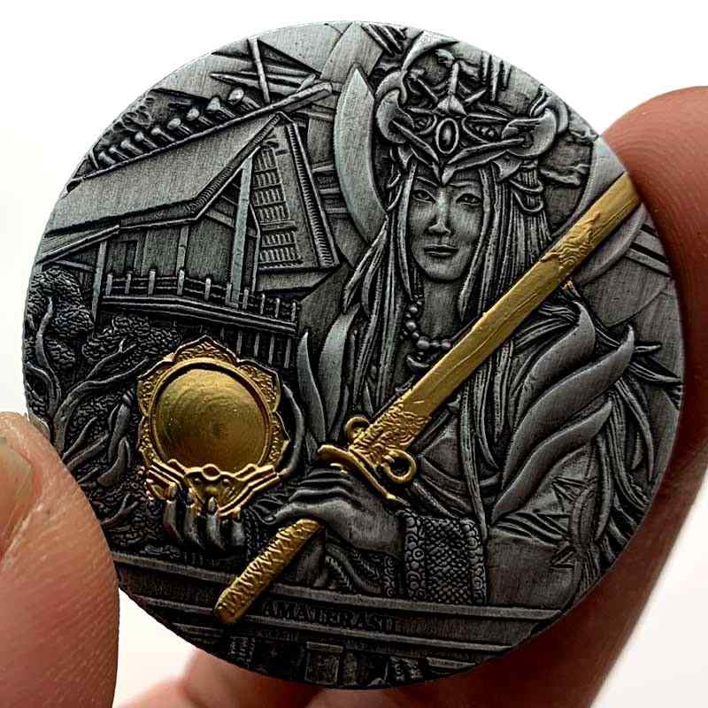 エジプト 雑貨 文明 グッズ ギリシャ ピラミッド 太陽神 記念メダル コイン PU レトロ 銀貨 アマテラス..