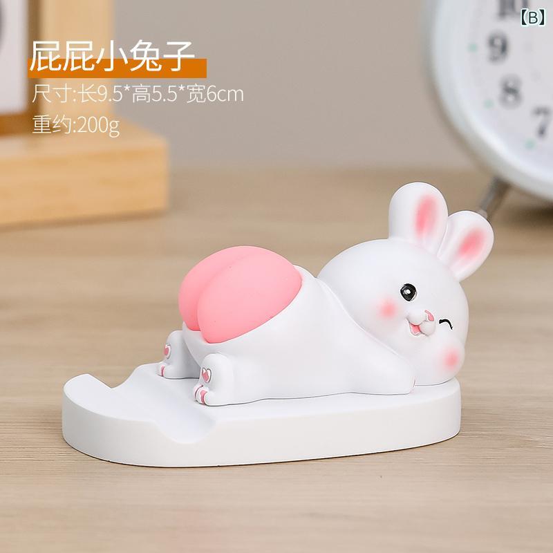 スマホ スタンド 卓上 携帯電話 かわいい 癒し 動物 モチーフ デスク 装飾 便利 動画 視聴 樹脂 アクセサリー パンダ ブタ ネコ プレゼント