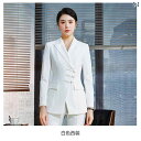 スーツ セットアップ レディース パンツ かっこいい おしゃれ 長袖 チャイナ風 軽量 快適 白 女性 フォーマル ジャケット ホスト フォーマル