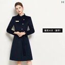 コート レディース 冬 通勤 大人 暖かい 防寒 おしゃれ ビジネスウェア ウール ミドル 丈 厚手 ホテル フロント ウール ジャケット 営業