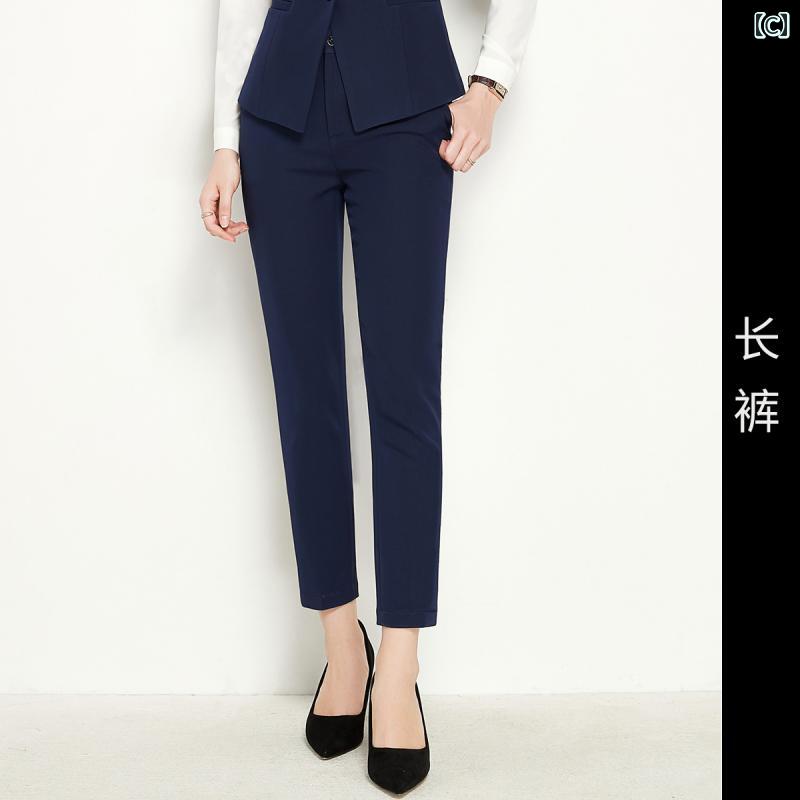 パンツ スーツ レディース セットアップ かっこいい 長袖 おしゃれ 長袖 白 シャツ...