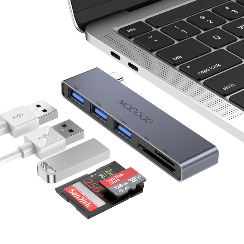 Mainframe - USB CハブUSB CからUSBハブ4ポートUSBアダプタ、MOGOOD USB CからUハブマルチポートアダプタ、USB 3.0ポート付きUSB Cスプリッタ、MacBook Pro/Air 2020/2019に適したUSB Type C拡張ベース、