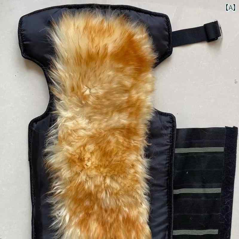 バイク 防寒 レッグカバー 膝 冬 ユニセックス ウール 調節可能 プロテクター サポーター 保温 保護 防風 防水 裏起毛 バックル 面ファスナー 原付 オートバイ サイクリング ツーリング シンプル 黒