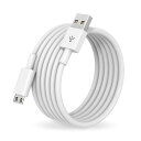 マイクロ usb ケーブル Suptopwxm Micro USB ケーブル【ホワイト】 QC3.0急速充電ケーブル 高速データ転送 ps4コントローラー対応 Android多機種スマホ対応 android充電ケーブル usbケーブル(2)
