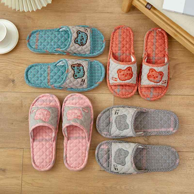 スリッパ おしゃれ レディース カップル 室内 メンズ 寝室 滑り止め 厚手 暖かい サイレント 綿 春夏 ..