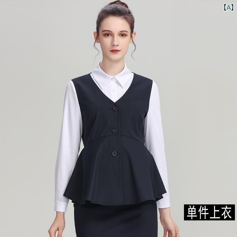 マタニティ スーツ 春秋 長袖 レディース シャツ トップス パンツ スカート 面接 オフィス 事務服 OL ボタン 2点セット 耐変色性 シンプル 白 黒
