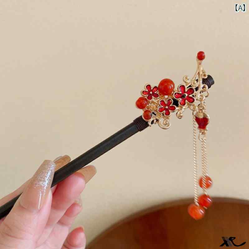 かんざし 普段使い おしゃれ レディース 子供 女の子 髪飾り 一本 ヘアピン アクセサリー スティック 簪 留め アレンジ 花 ビーズ うさぎ チャーム 揺れ...