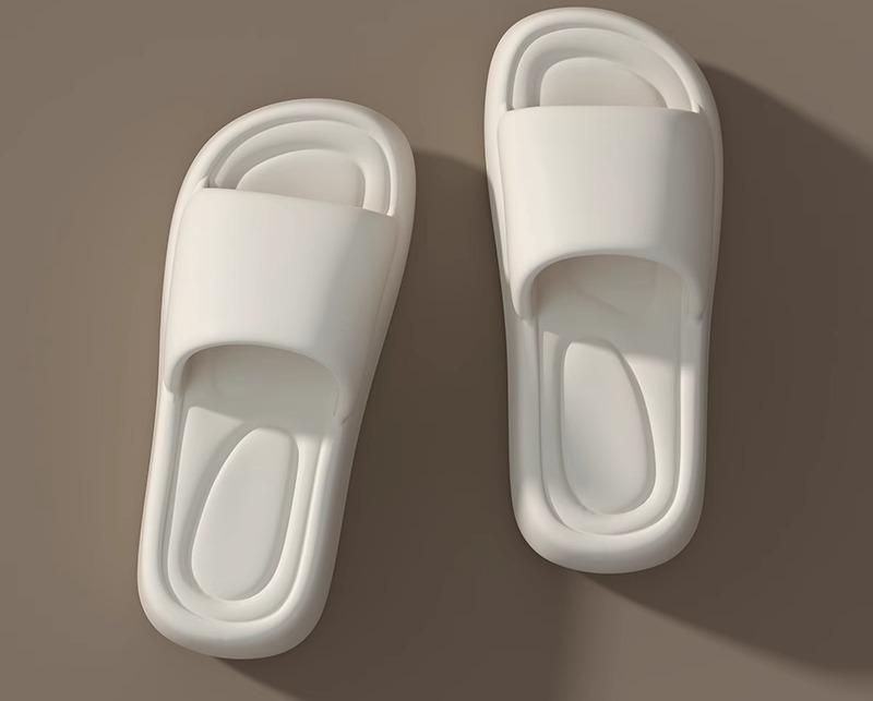 サンダル レディース EVA 大人 厚底 柔らかい 滑りにくい 夏 室内 家庭用 アウトドア ビーチ スリッパ カジュアル シンプル おしゃれ 白 青 カーキ