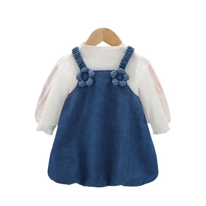 ジャンパースカート 子ども ベビー 女の子 春秋 ボトムス サロペット オーバーオール ポケット バック..