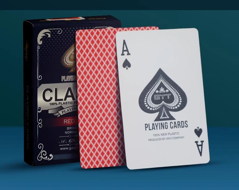トランプ プラスチック カード PVC 防水 折れにくい 洗える ハード 弾力性 おしゃれ クラシック 赤 青 ポーカー テーブルゲーム パーティー マジック