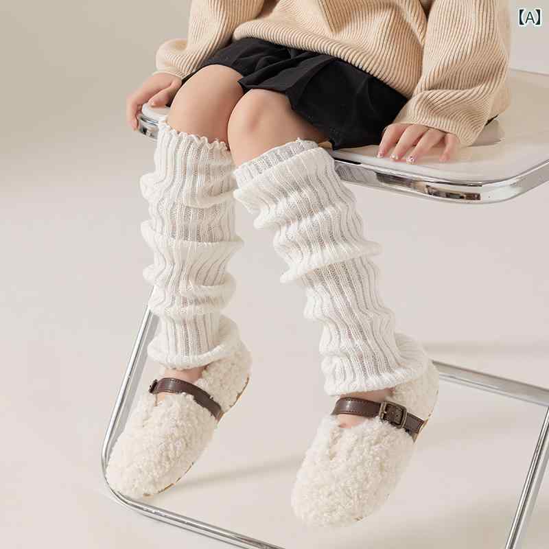 レッグウォーマー キッズ ファッション かわいい 女の子 春秋 アイテム ニット 靴...