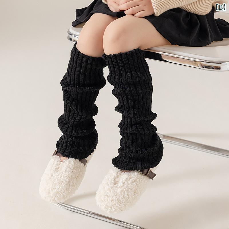レッグウォーマー キッズ ファッション かわいい 女の子 春秋 アイテム ニット 靴...