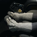 レッグウォーマー キッズ ファッション 女の子 ニット ソックス 秋冬 ふくらはぎ 暖かい 防寒 カバー 子供 グレー アイボリー