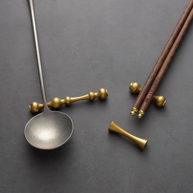 箸置き おしゃれ レトロ 金 304 ステンレス 鋼 家庭用 レストラン ホテル スプーンカトラリー レスト キッチン 雑貨 シンプル
