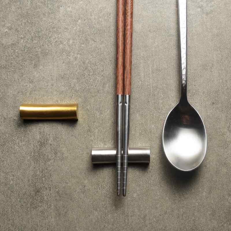 箸置き おしゃれ 家庭用 ホルダー スプーン カトラリー レスト 304 ステンレス 鋼 レストラン ホテル シンプル キッチン 雑貨 金 銀