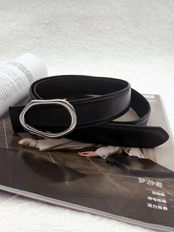 ベルト レディース おしゃれ シンプル 細 シルバー メタルバックル 不規則 小物 アクセサリー