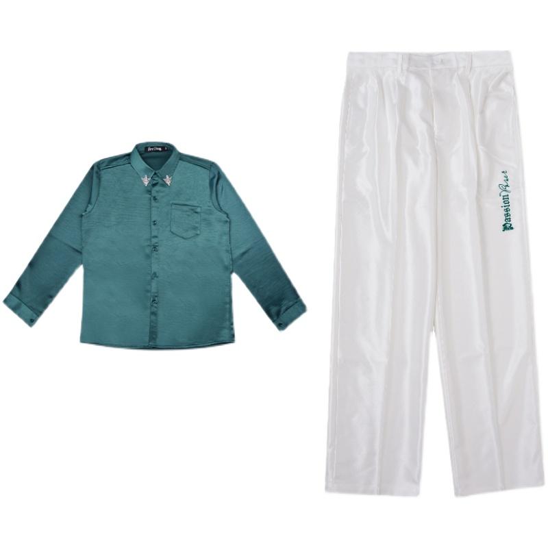 ダンス キッズ 衣装 セットアップ ジュニア 子供 男の子 ヒップホップ ストリート パフォーマンス 舞台..