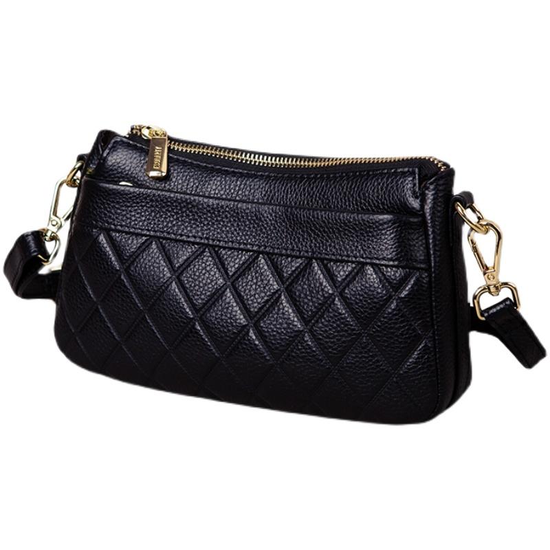 ショルダーバッグ レディース 斜めがけ ソフトレザー マザーズバッグ 多用途 ボディバッグ ジッパー 取り外し可能 ストラップ ひし形 クローバー 大容量 シンプル 黒 茶 赤