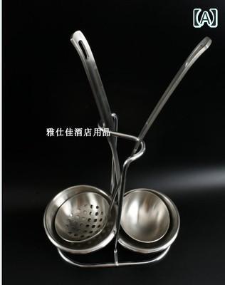 おたま スタンド 置き おしゃれ フライ返し スパチュラ スプーン しゃもじ ホルダー キッチン ツール ラック 調理 器具 用具 収納 小道具 立て 卓上 雑貨 便利 ステンレス 鋼 お手入れ 簡単 多用途 ホテル レストラン ビュッフェ シルバー