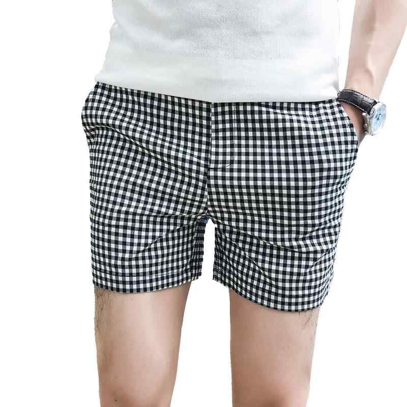 短パン メンズ 春夏 大人 ショートパンツ スリム 半ズボン カジュアル アウトドア ビーチ スポーツ 韓国 おしゃれ 大きいサイズ シンプル チェック柄