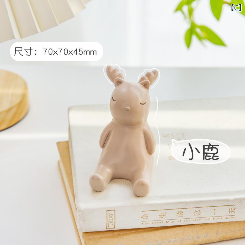 スマホスタンド おしゃれ 携帯 電話 デスク トップ ポータブル タブレット うさぎ ネコ 象 シンプル インテリア 雑貨 置物 コンパクト