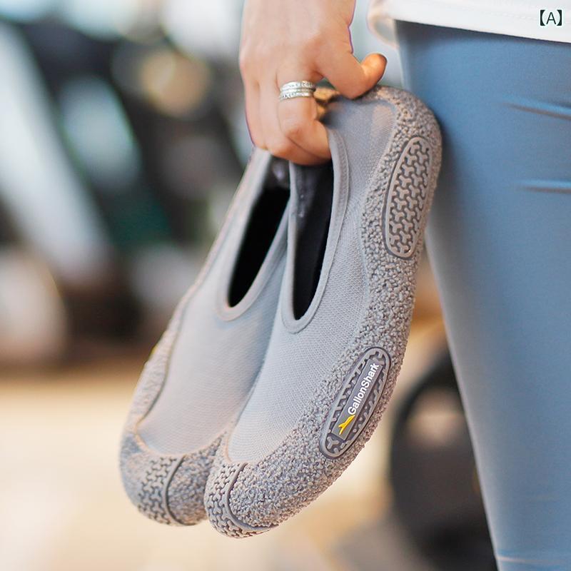 フィットネス シューズ レディース メンズ 子供 屋内 スポーツ ソックス 滑り止め 衝撃 吸収 軽量 ソフト ソール ヨガ トレーニング ダンス ジム メッシュ グレー 黒 緑