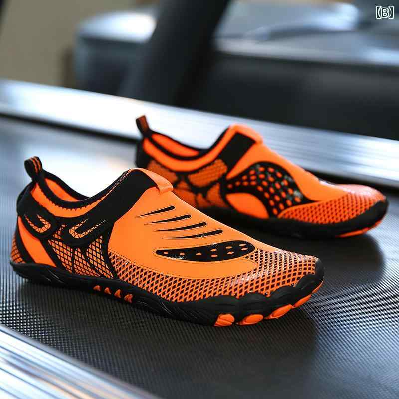 フィットネス シューズ レディース 屋内 スポーツ メンズ 縄跳び 衝撃吸収 ホーム トレーニング ヨガ 5本指 滑り止め 通気性 オレンジ 黒 緑