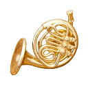 秋月貿易 デザイン小物 ホルン Gold W3×D2×H2.5cm ミニチュアバンド ピンバッチ PA03-1/14