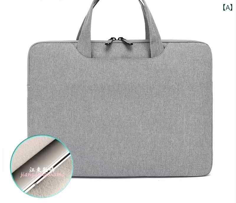 パソコンバッグ 156インチ シンプル おしゃれ 裏地 防湿性 手提げ ハンドル コンパートメントポケット ..