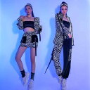 レディース ダンス衣装 セクシー セットアップ 大人 バー パフォーマンス ナイトクラブ ダンサー ジャズ ステージ フリーサイズ スカート コート パンツ ゼ...