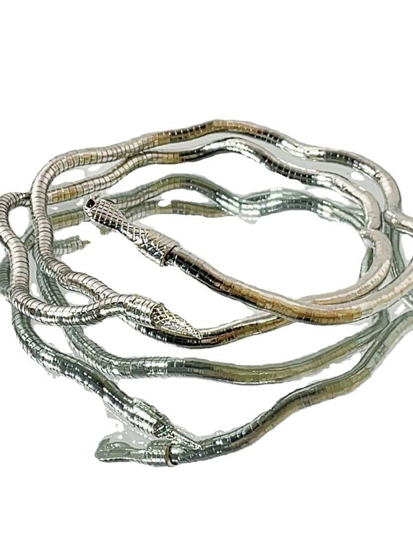 蛇 モチーフ アクセサリー レディース 韓国 スネーク ヘビ ネックレス チョーカー ヒップホップ 個性的 ゴシック シンプル ユニーク おしゃれ 大ぶり