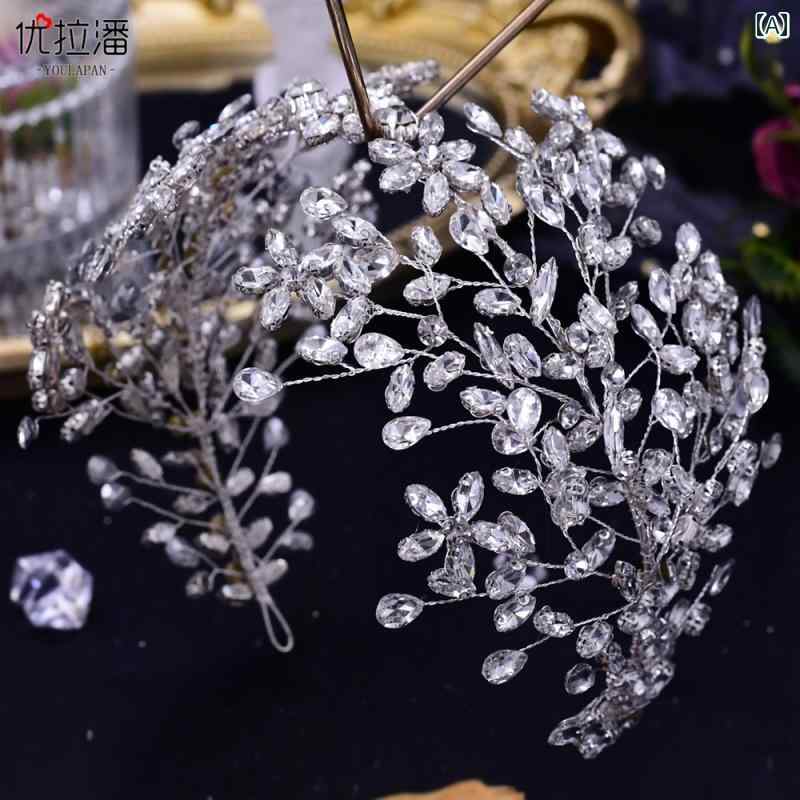 ウェディング ヘッドドレス ヘアアクセサリー 結婚式 花 シンプル カチューシャ プ...