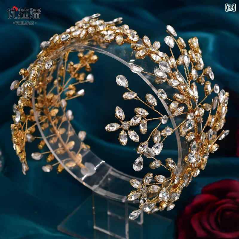 ウェディング ヘッドドレス ヘアアクセサリー 結婚式 花 シンプル カチューシャ プ...
