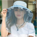 虫除けネット 帽子 サンバイザー 女性 レディース 夏 日焼け防止 大きなつば サンハット 防虫 カバー ベール 防蚊 メッシュ フェイスカバー 旅行 アウトド...