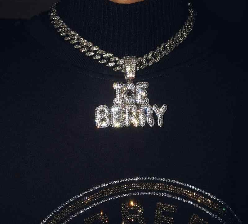 ネックレス メンズ アクセサリー レディース 極太 ヒップホップ キューバ チェーン ショート ペンダント セット シルバー 合金 ラインストーン