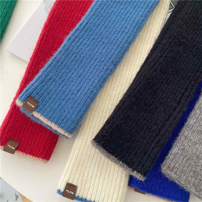 アームウォーマー レディース ロング ハーフ フィンガーグローブ ソリッドカラー スリーブ 秋 冬 ウー..