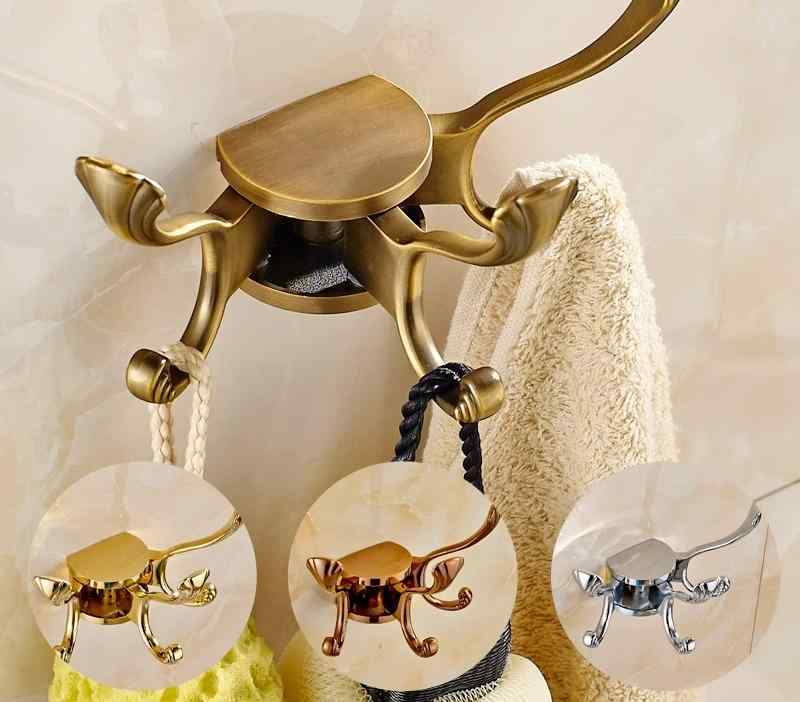 壁掛け フック 金属 可動 回転 多用途 おしゃれ ヨーロピアン ねじ固定 インテリア 装飾 収納 洋服 ハンガー 小物 バッグ 鍵 玄関 リビング 寝室