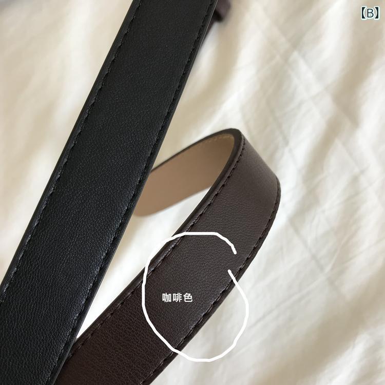 穴なし ベルト レディース 秋冬 細 ウエストマーク 韓国 シンプル おしゃれ 調節簡単 パンツスタイル コーデアクセント