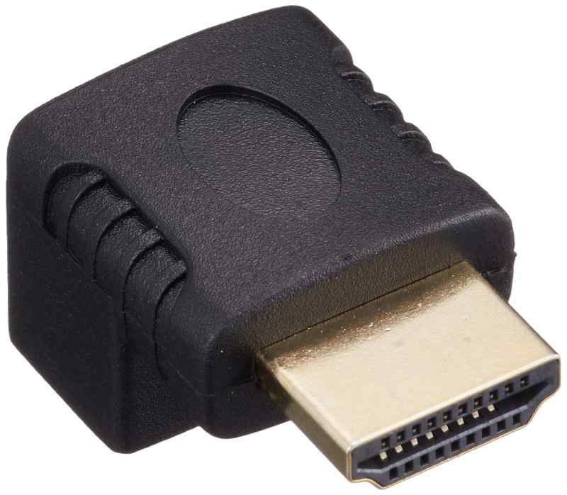 エレコム HDMI延長コネクタ L字  HDMI (メス) - HDMI (オス) ブラック AD-HDAAB02BK