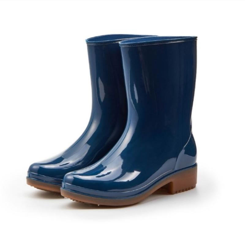 長靴 レディース 防水 おしゃれ 大人 レインブーツ 滑り止め 作業用 履きやすい キッチン 大きいサイズ 黒 緑 青 シンプル 無地