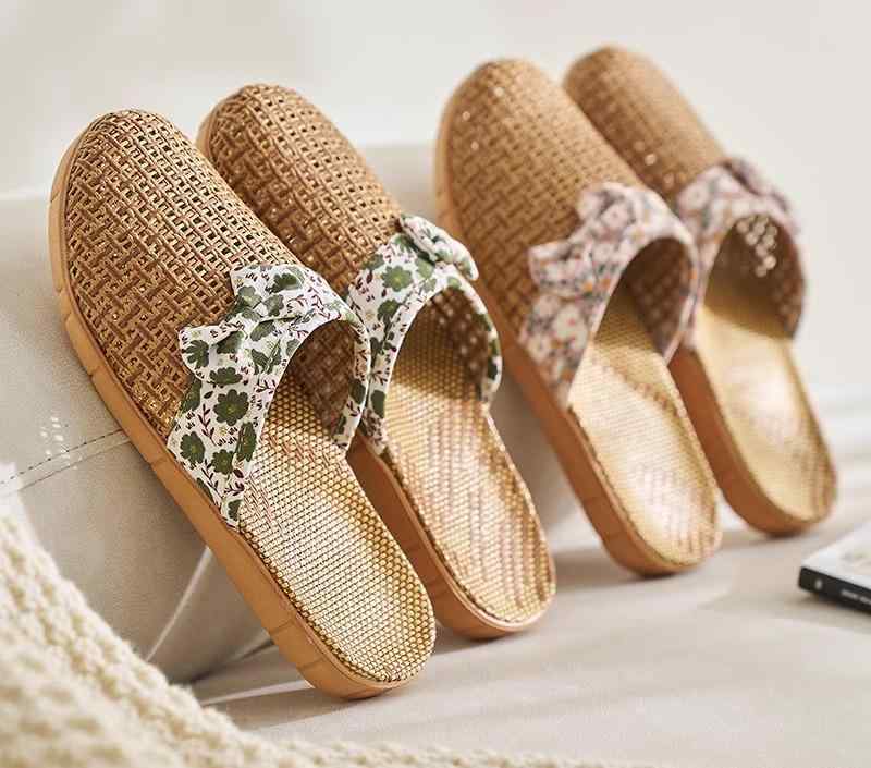 スリッパ 春夏 レディース 滑り止め 通気性 快適 吸汗性 室内履き リビング キッチン 来客用 ルームシ..