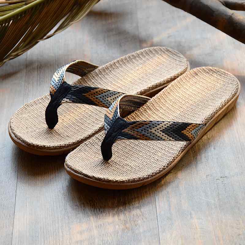 ビーチサンダル メンズ おしゃれ ファッション アイテム 夏 スタイル リネン アウトドア レトロ スリッ..