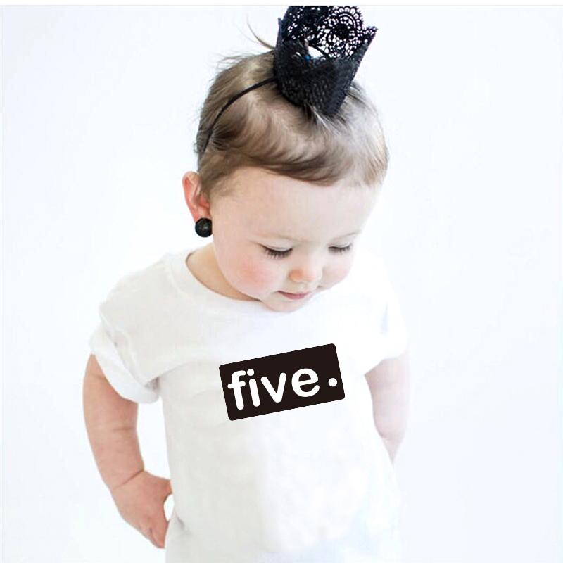 T-Shirts （Long-Sleeved） - 1歳 誕生日 服 女の子 男の子 2歳 3歳 ベビー 子供 兄弟姉妹 春夏 トップス 綿 半袖 Tシャツ ラウンドネック 速乾 カジュアル シンプル 数字 プリント