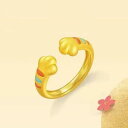 指輪 レディース かわいい 動物 トラ モチーフ ファッション アクセサリー 小物 チタン ゴールド タイガー サイズ 調整可能 個性的(4)