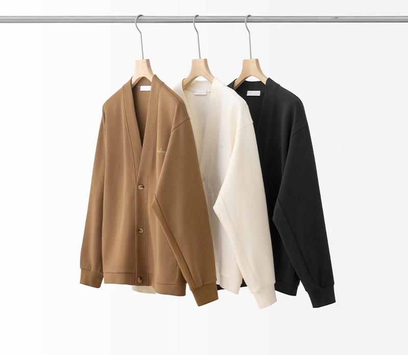 カーディガン メンズ 大きいサイズ 春秋 ドロップスリーブ ジャケット 長袖 ルーズ アウター コットン..