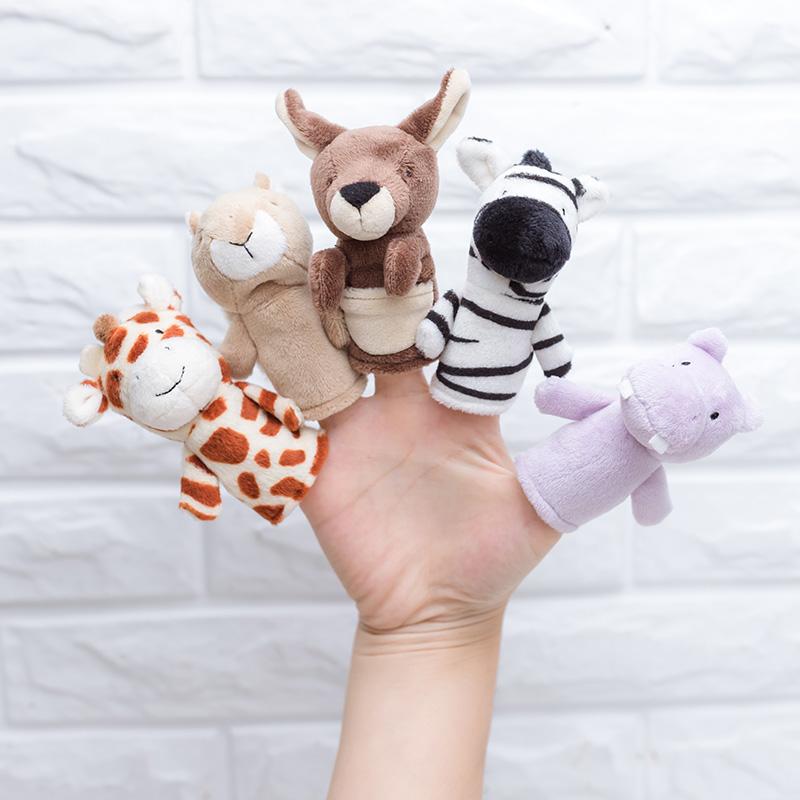 Puppet - 指人形 動物 幼児 赤ちゃん フィンガーパペット おもちゃ 子供 ぬいぐるみ 知育 玩具 布 読み聞かせ 想像力 男の子 女の子 早期教育 白鳥 カバ キリン
