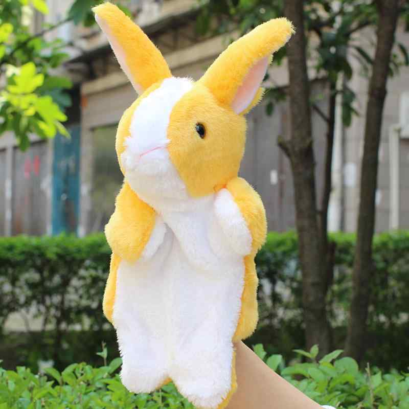 ぬいぐるみ うさぎ ピンク 動物 ハンドパペット 親子 おもちゃ 幼稚園 子供 知育 玩具 保育 ベビー 想像力 人形劇 読み聞かせ 白 赤