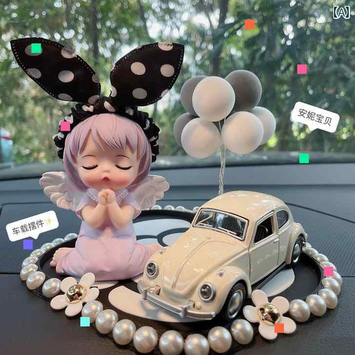 車 ダッシュ ボード 飾り インテリア 車内 可愛い 女の子 置物 グッズ 装飾 内装 小物 ビンゴ 景品 カ..