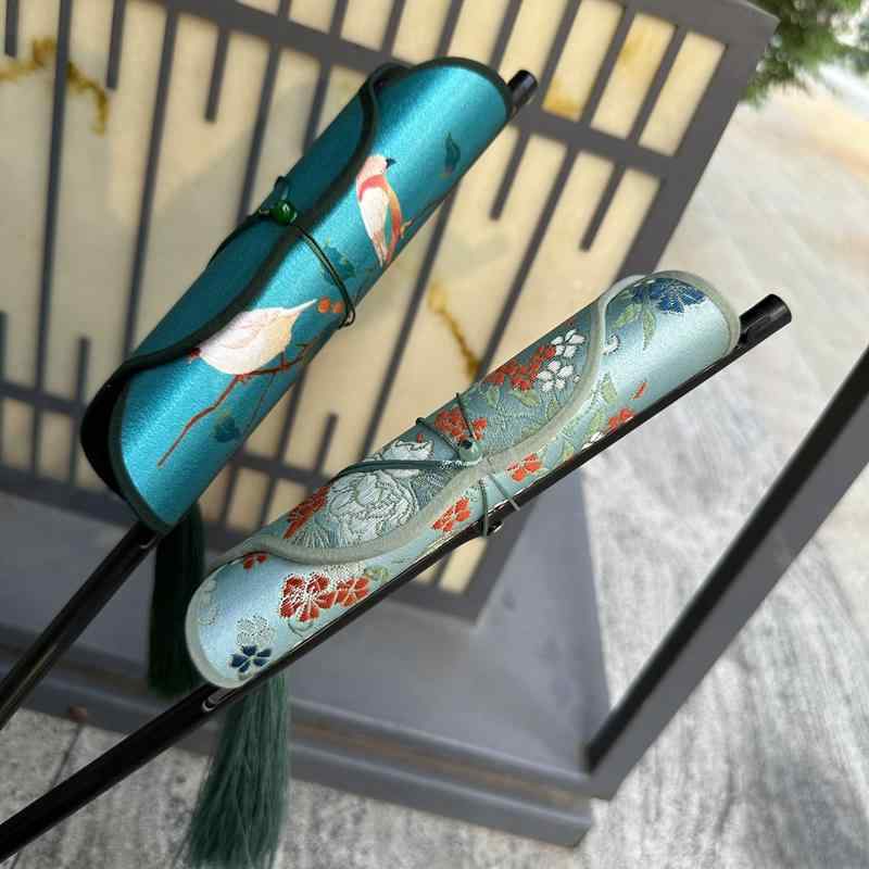 中国 扇子 巻き取り式 コスプレ 漢服 レトロ 腰 小さめ ポータブル レディース 子供 ラウンド 夏 伝統..