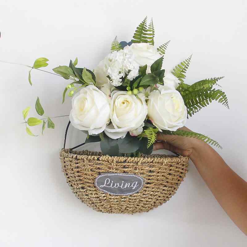 ガーデニング雑貨 カゴ 園芸用品 壁掛け フラワー ポット バスケット リビングルーム バルコニー ベラ..